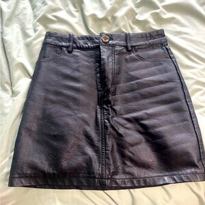 Leather skirt